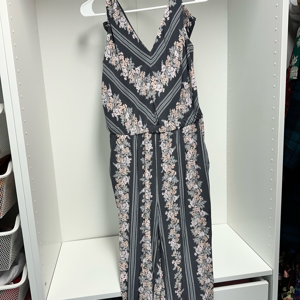 Loft Floral Jumpsuit